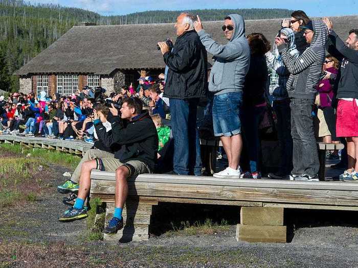 NOW: Yellowstone sees around 4 million visitors annually, according to the National Park Service, making it one of the most popular national parks in the country.