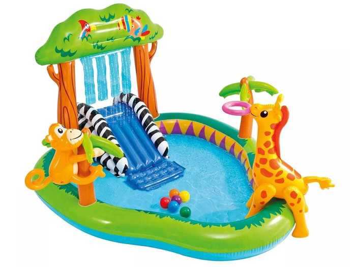 Intex jungle play center inflatable pool with sprayer