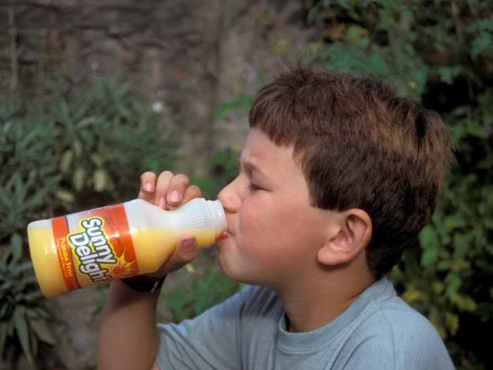 Sugary fruit juices like Sunny D also used to be hugely popular.