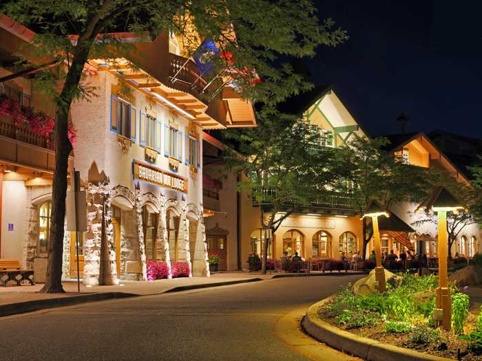 Frankenmuth, Michigan, is famous for its Bavarian-style architecture.