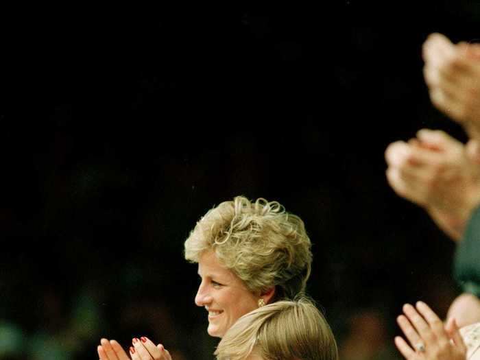 1994: As the future king, William got to attend his fair share of high profile events, including Wimbledon. He watched the Ladies