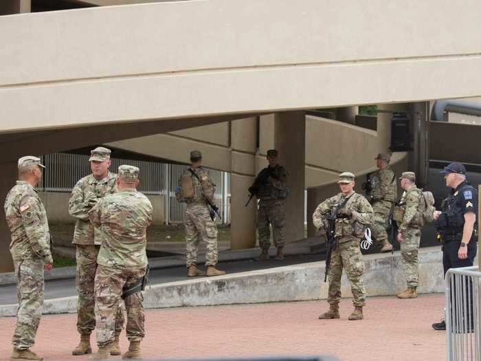 As many as 250 Oklahoma Army National Guard soldiers are being activated to help provide security on Saturday, the AP reported.