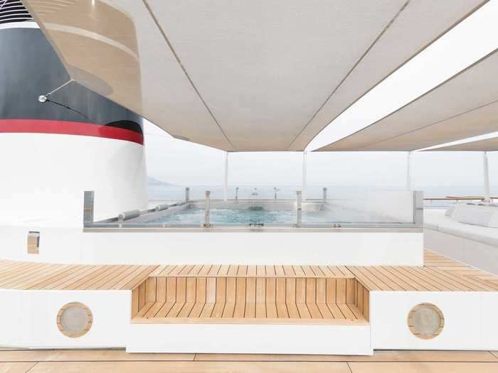 The ship also has accommodations for up to 26 crew members.