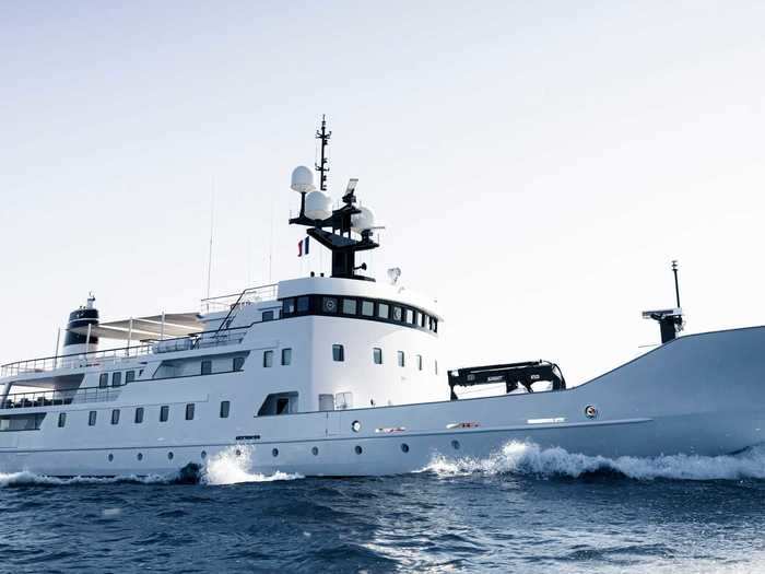 This gives the ship a top speed of 15 knots, about 17.3 miles-per-hour, and a cruising speed of 12 knots, about 13.8 miles-per-hour, according to Burgess Yachts.