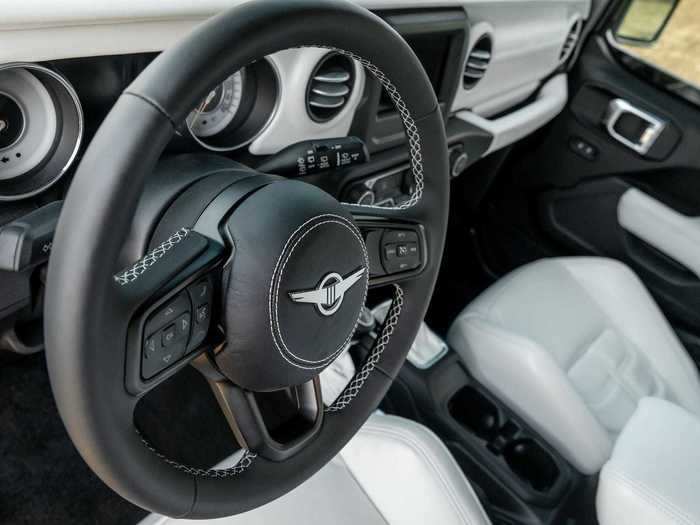 Most of the interior is customizable, including seat style and stitching.