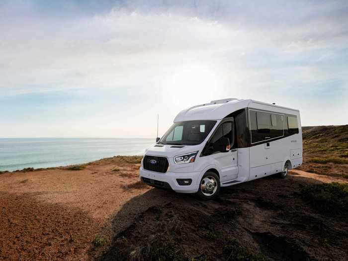 The van itself is powered by a 3.5-liter twin-turbo engine that gives the mobile home 310 horsepower and 400 foot-pounds of torque.