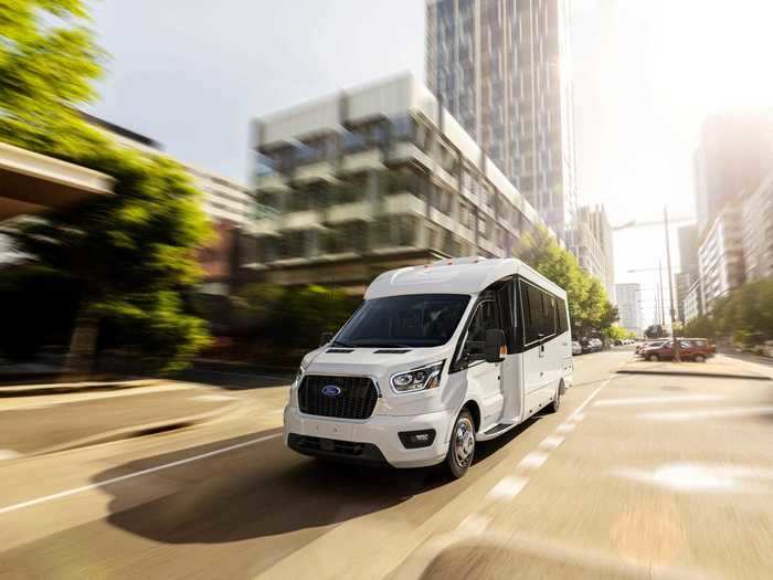 For shady outdoor lounging, the van comes with an extendable awning.