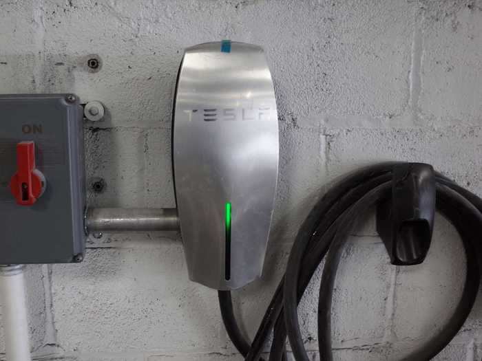 Tesla can assist owners with installing a 240-volt level 2 charging station at home. This setup can recharge a Model S battery overnight. Supercharging can replenish a full charge a little over an hour.