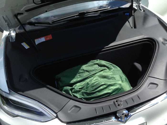 ... a front trunk, or "frunk," up front where the engine would be on a gas-powered vehicle.