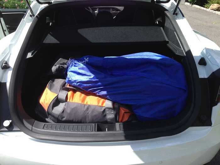 For a sedan, the Model S has near-SUV-grade cargo capacity. That