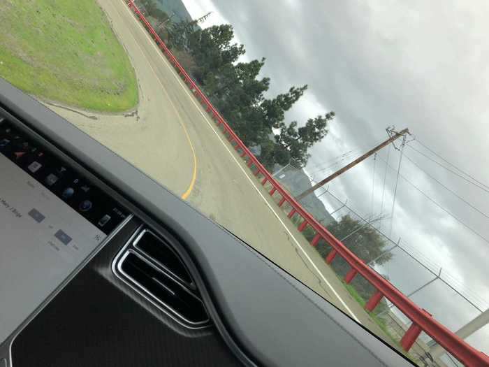 Every Model S that comes off the line makes a stop at Tesla on-site test track, for final quality-control testing. I took a spin several years back.