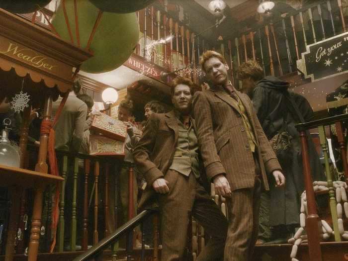 The movies never explained where Fred and George got the money to open their magical joke shop.