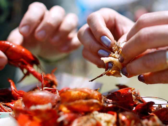 Southerners call crawfish "crawdads."