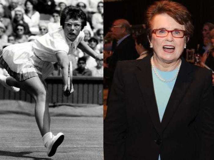 Billie Jean King, a professional tennis player, was outed as a lesbian in 1981.