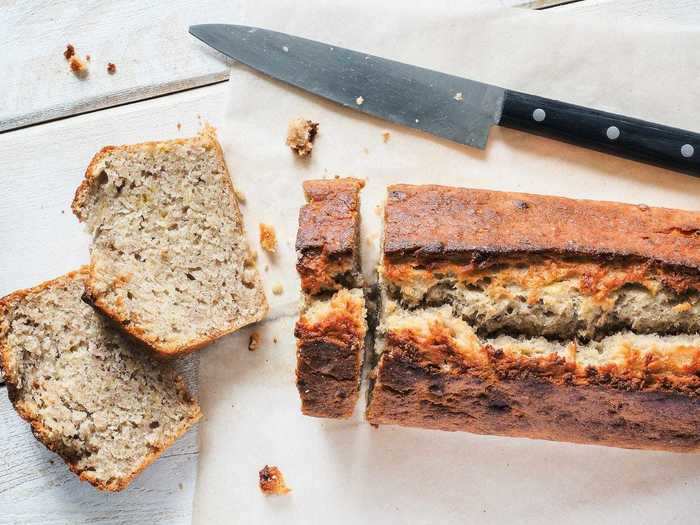 Use overripe bananas to make banana bread.