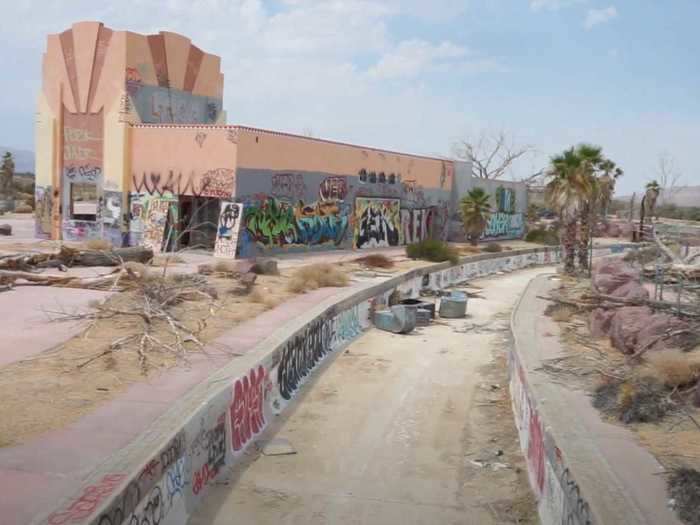 Lake Dolores Waterpark in Newberry Springs, California, was constructed in the early 1960s by a local businessman.