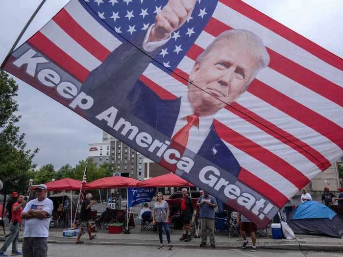 People had actually started to camp out in Tulsa for the rally, the day before it was set to be held.