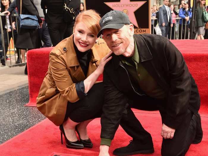 Bryce Dallas Howard opened up in a recent interview about growing up with her dad, well-known director Ron Howard. "My dad was supportive of me, empowered me, and showed me respect, real respect, from day one," she said.