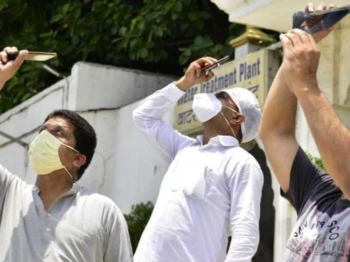 People in India used x-ray film in order to see the eclipse.