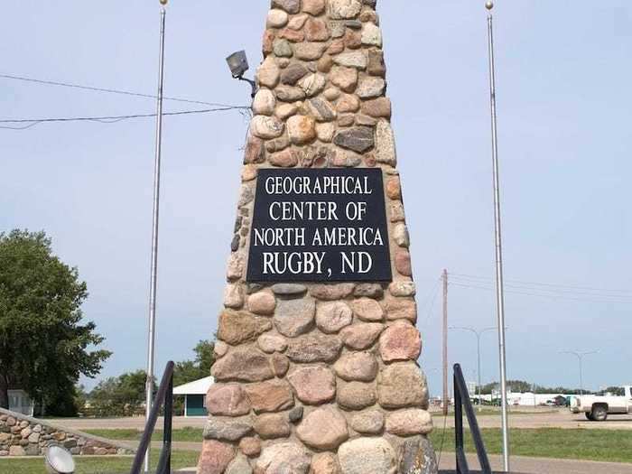 NORTH DAKOTA: Rugby, North Dakota, is home to the geographical center of North America.