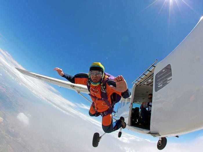 MISSOURI: The first successful parachute jump from a moving plane (what we now call skydiving) was completed in Missouri.