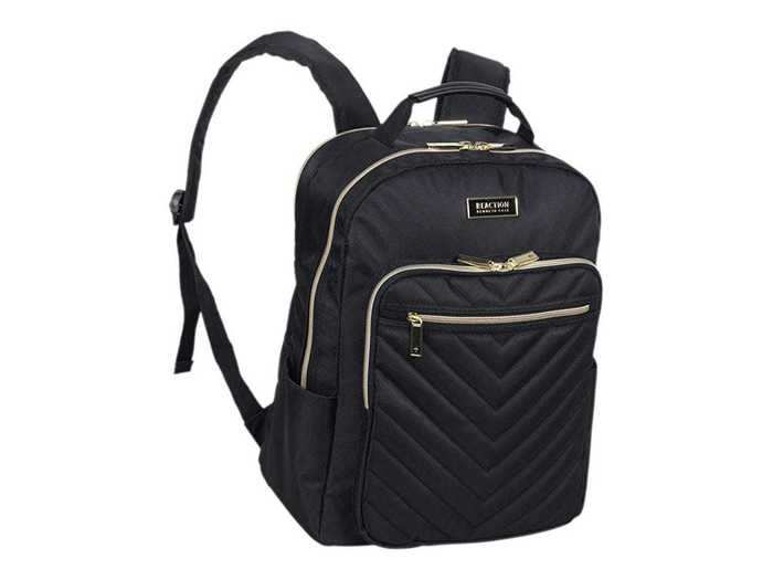 Kenneth Cole quilted laptop backpack