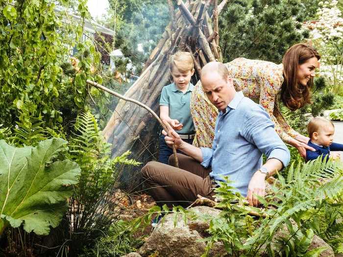 The family were visiting the duchess