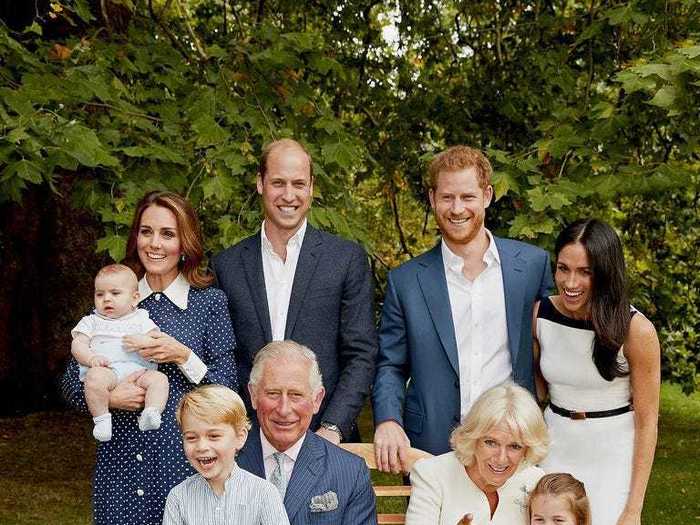 Luckily, William and Middleton have other family members to help with the children from time to time. George and Charlotte are having a great time with their grandparents in this adorable family photo for Prince Charles