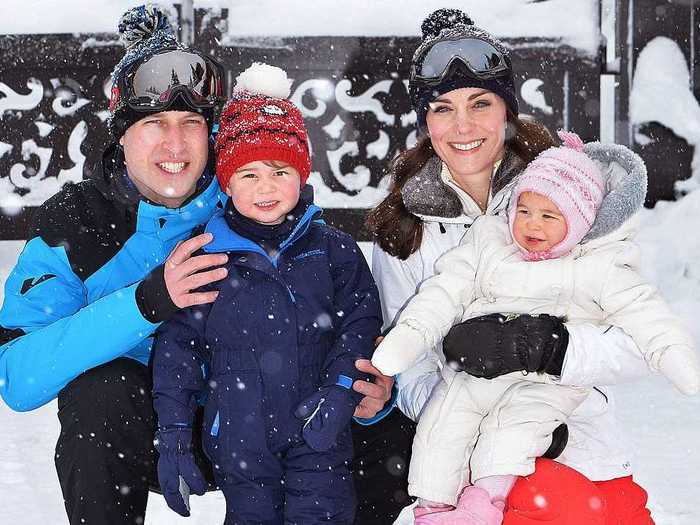 Princess Charlotte arrived in 2015, turning the Cambridges into a family of four. Here they are on one of their first-ever vacations together.