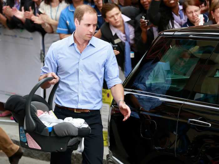 ... William still had to learn how to do regular dad things, like putting George in a car seat for the first time. In a podcast interview earlier this year, Kate Middleton said they had to practice several times before doing it in front of the world.