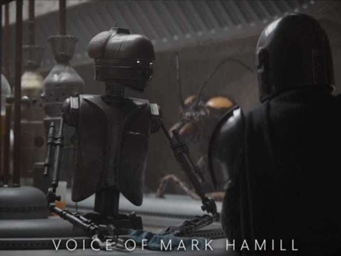 Mark Hamill was the voice of the bartender EV-9D9 in "The Gunslinger" episode.