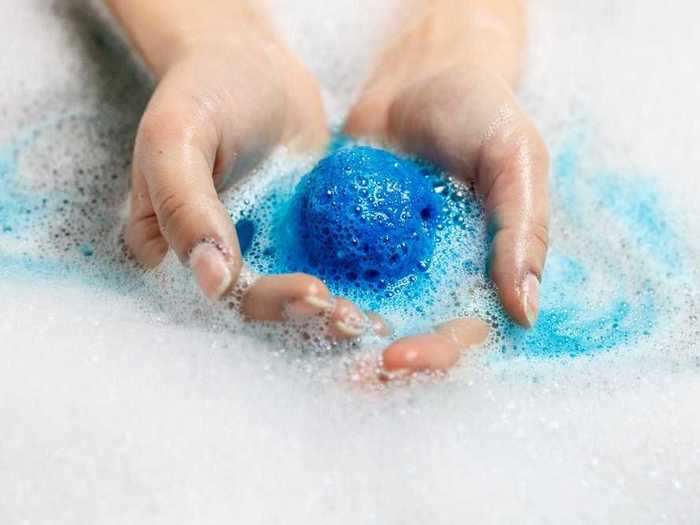 Bath bombs can be pricey, but you can make them at home using ingredients like baking soda and Epsom salt.