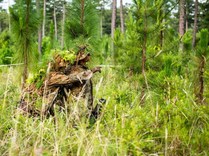 That means looking for natural or constructing artificial screens in the field, especially when setting up a forward firing position.