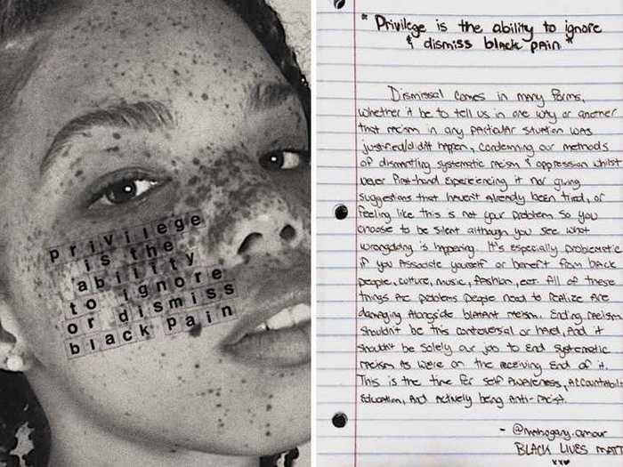 "I lend my voice, because why not?" Mahogany Wade said. "The ones who have lost their lives all deserve one more voice."