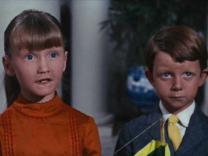 Karen Dotrice and Matthew Garber starred on screen together before and after "Mary Poppins."