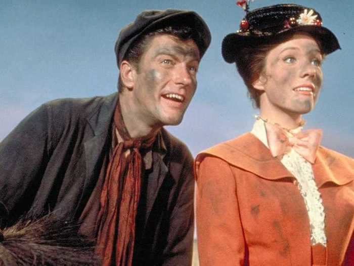 Dick Van Dyke played two characters in "Mary Poppins," and he made an appearance in "Mary Poppins Returns."