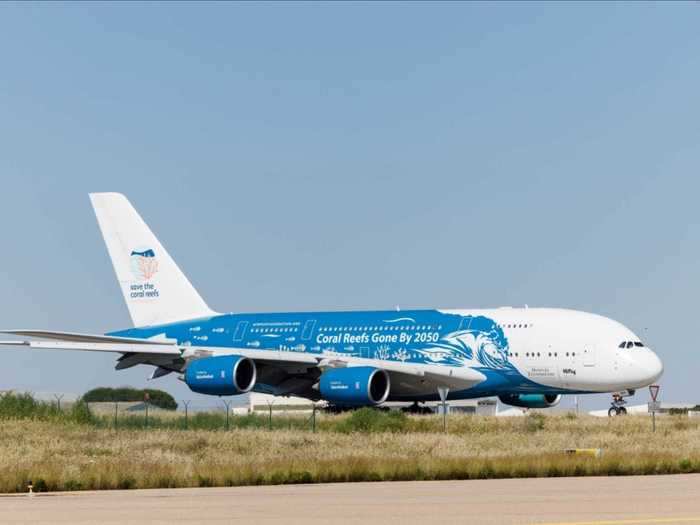 The Portuguese airline has been offering the four-engine jet for medical charter and the coral reef-themed A380 recently flew an around-the-world mission to bring supplies to the Dominican Republic from China.