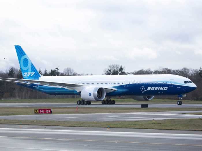 And the Boeing 777X, soon to be delivered to airlines.