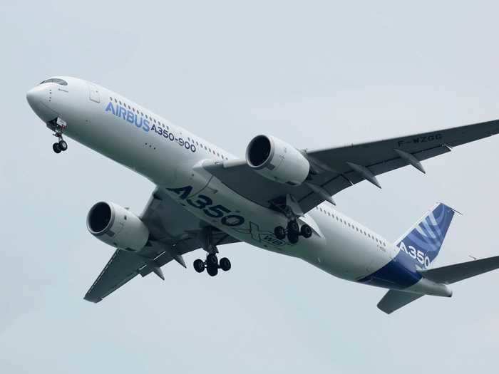 Followed by the Airbus A350 XWB,