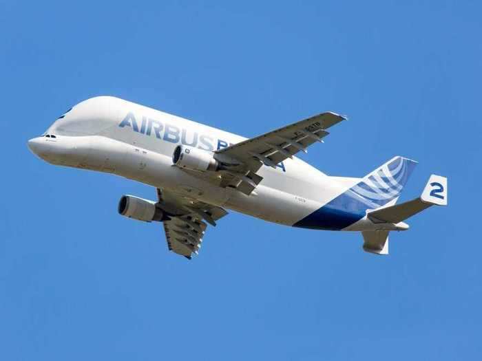 Airbus and Boeing both have planes dedicated to transport aircraft parts. Airbus has the Beluga,