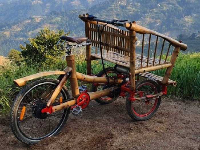 The goal was to make a vehicle that could ease pollution and congestion in Kathmandu, Nepal.