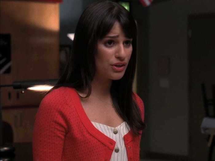 Lea Michele played the spunky and somewhat obnoxious high schooler Rachel Berry on "Glee."