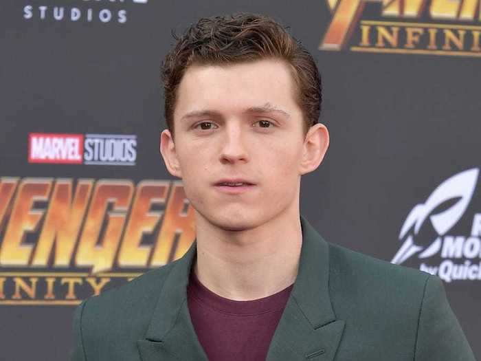 Tom Holland was 19 when he was first cast as teenage superhero Peter Parker in the "Spider-Man" movies, starting with 2017