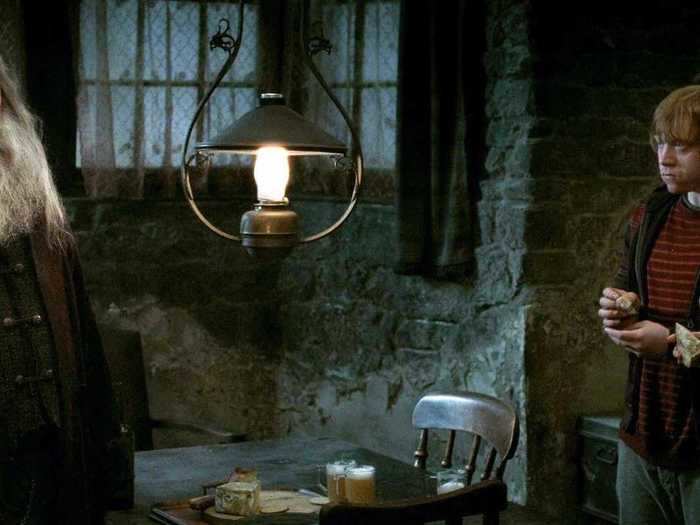 There are several clues leading up to the reveal that Aberforth Dumbledore is the barman at the Hog