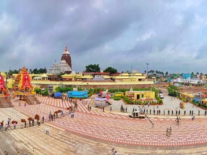 A curfew was put in place in Puri from 9 pm on Monday and entry into the district was restricted to stop crowds from entering the city.