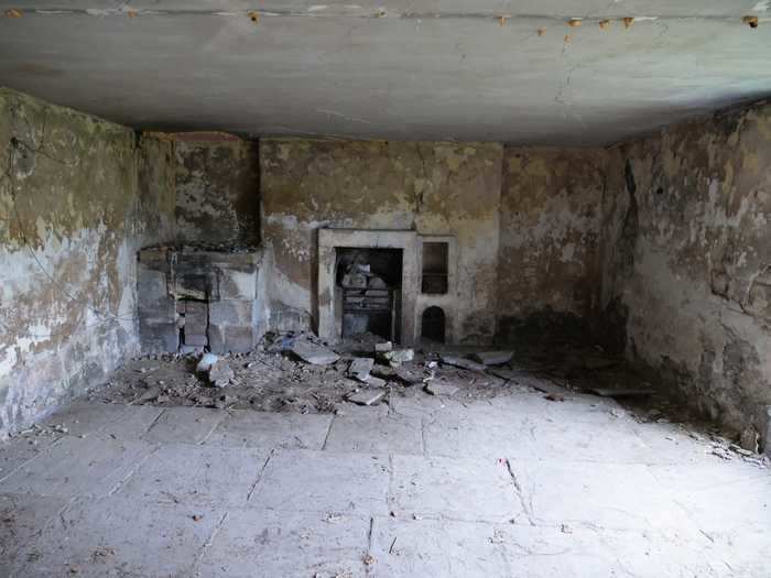 The crumbling property was in such terrible condition that it was dangerous.