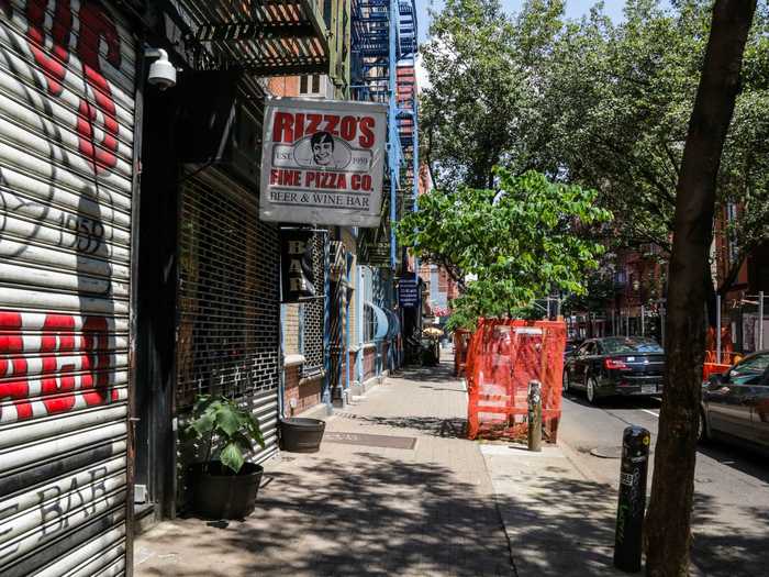 At around noon, less than half of the restaurants we passed had established outdoor seating. Many were still to-go-only, and others were simply closed.