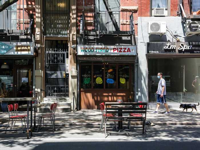 Even with seating spilling into parking spots, the required six-foot social distance between tables meant that seating was still extremely limited. For restaurants that only profit when their dining rooms are full, sidewalk seating is hardly a long-term solution.