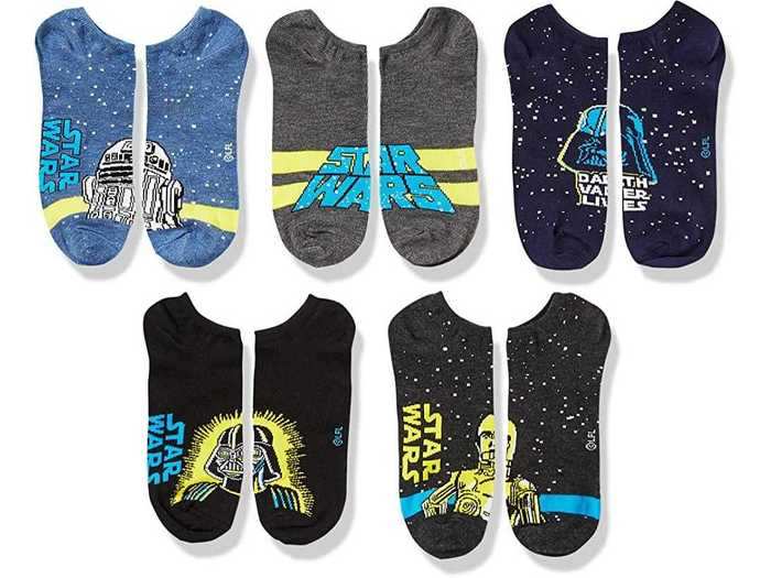 Star Wars No-Show Socks 5 Pack