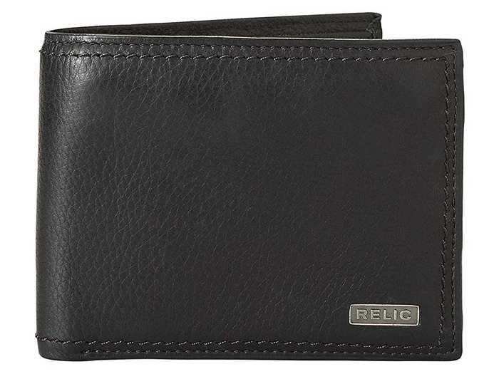 Relic by Fossil Leather Traveler Bifold Wallet